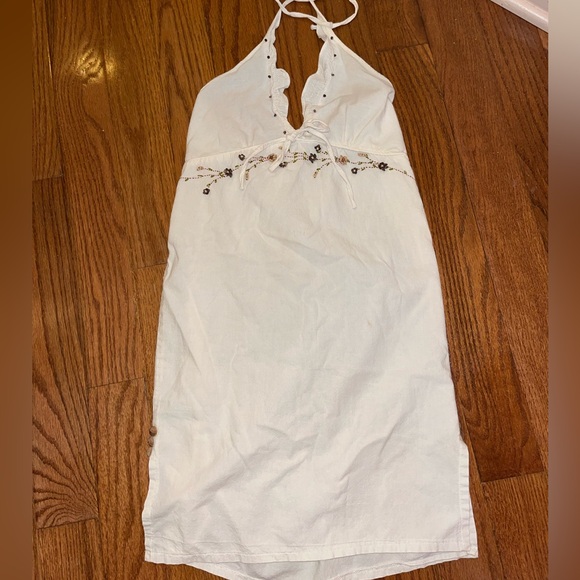 Dainty beaded floral sun dress - Picture 2 of 4